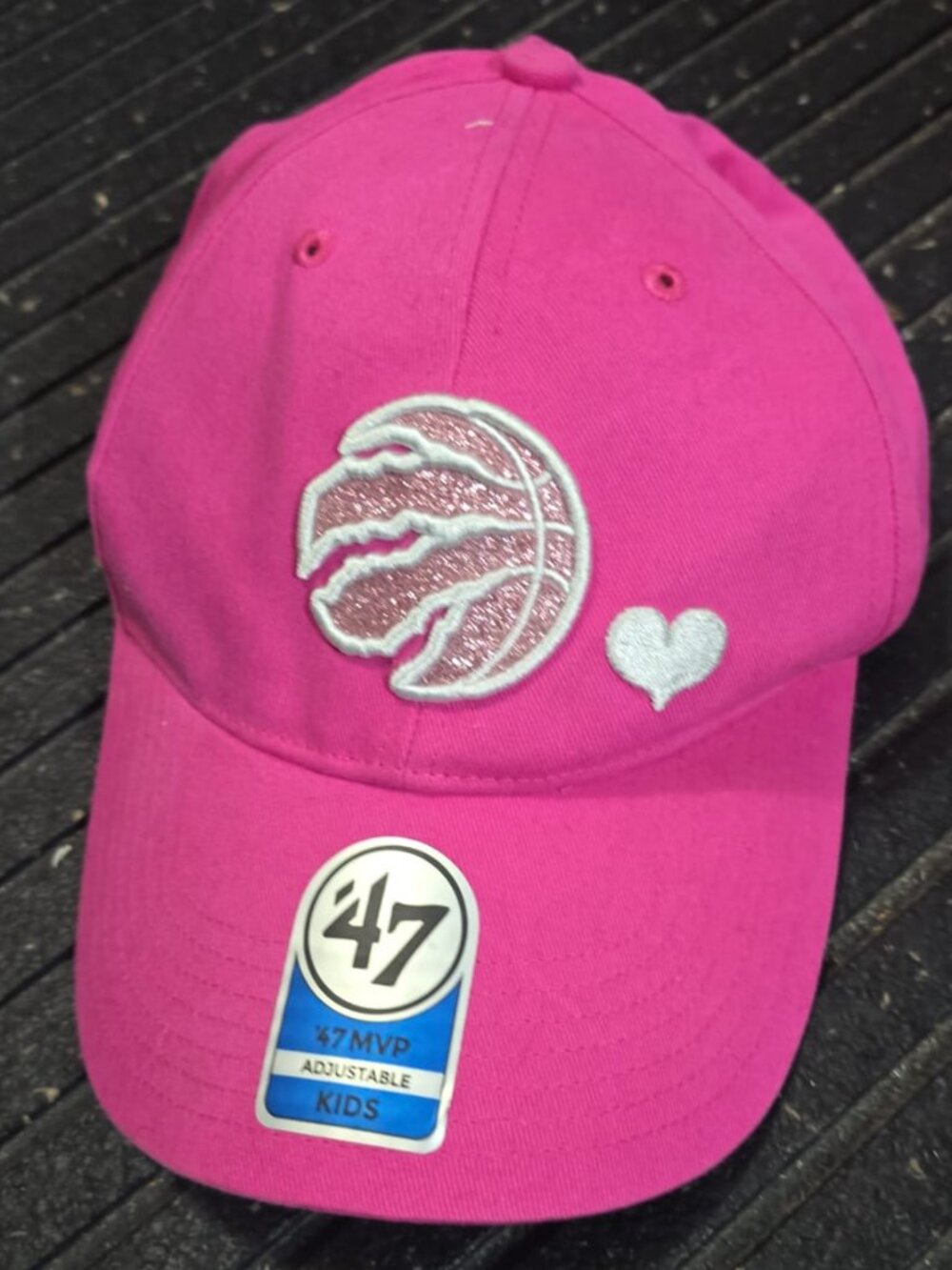 '47 MVP Kids Adjustable PINK Summer Hat/Cap TORONTO RAPTORS Sports Apparel